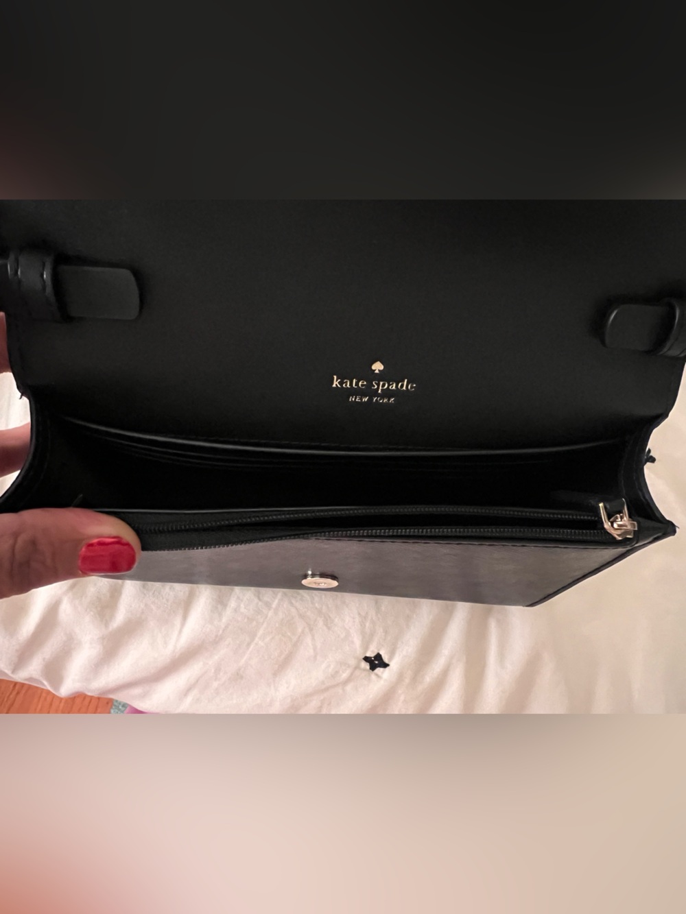 kate spade Black Leather Shoulder Satchel